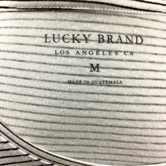 LUCKY BRAND Black-Striped Fearless Female Graphic Tee-Shirt 187 - Picture 5 of 10